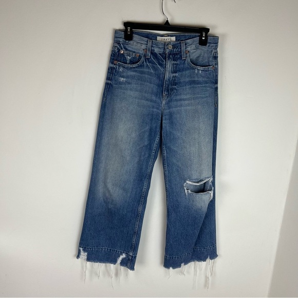 TRAVE Audrey Cropped Wide-Leg Jeans Size 27 - Picture 2 of 7
